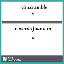 The ancestor of our humble letter y is the twentieth letter of the greek alphabet, upsilon, which was adopted into the latin alphabet around . Unscramble Y Unscrambled 0 Words From Letters In Y