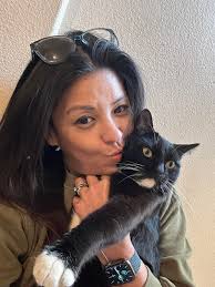 Our new fur baby, Xena. She's about 4 and ½ months old and both adorable  and playful. She has captured our hearts 😻😻😻‼️