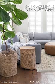 Designing A Small Living Room With A Large Sectional Maison De Pax Bright Living Room Modern Rustic Living Room Living Room Sectional