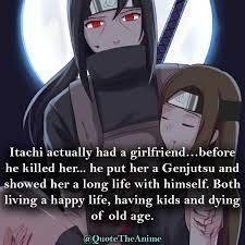 Maybe you would like to learn more about one of these? Itachi Had A Girlfriend Itachi Naruto Facts Itachi And Izumi