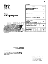 Dealer direct parts has a diagram of the 93 miata air con system. 2000 Mazda Mx 5 Miata Wiring Diagram Manual Original