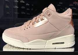 10 applicable promotion (s) promotion available. Air Jordan 3 Women S Exclusive Pink Rose Gold Leather Shoes Woman Air Jordans Womens Shoes Wedges