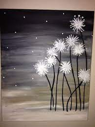 Dandelion Canvas Canvas Painting Diy Easy Canvas Painting Canvas Painting