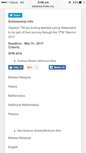 Permohonan upuonline lepasan spm/stpm sesi akademik 2021/2022. Koko On Twitter Biasiswa Yayasan Telekom 2017 Untuk Lepasan Spm At Least 6as Dan Stpm Diploma Matric Foundation At Least 3 30 Https T Co 6j7pp3zsxw Https T Co Rba5ufccez
