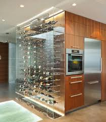 Modern Lighted Kitchen Cabinets Home Wine Cellars Modern Kitchen Design Wine Cellar Design