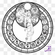 Marvelous kingdom hearts coloring pages free printable kingdom. Kida Stained Glass Line Art By Akili Amethyst Kingdom Hearts Stained Glass Free Transparent Png Clipart Images Download