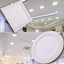 led panel einbaustrahler einbauspot 4w 6w 12w 18w deckenlampe lampe spot in heimwerker lampen licht einbauleuchten ebay iluminacao casas teto