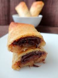 Aux Delices Des Gourmets Nems Choco Banane Recette Nems Alimentation Nems