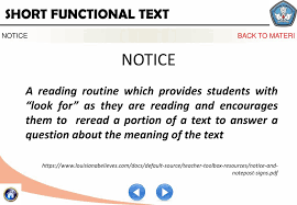People may find this kind of notice in a public places. Short Functional Texts 1 Ppt Download