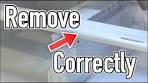 How to REMOVE Samsung Bottom Shelf CORRECTLY