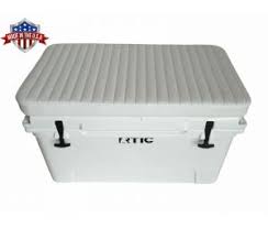 White metal dining chairs with wood seat cooler cushion for yeti. Cooler Cushions