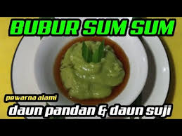 Cara bikin bubur sumsum cukup mudah, anda hanya perlu dengan tambahan kinca gula merah dan daun pandan, maka aroma dan rasa bubur sumsum menjadi lebih enak. Cara Membuat Bubur Sum Sum Hijau Pewarna Alami Daun Suji Pandan Youtube