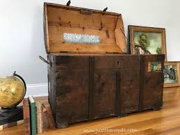 Pair of black double and stitched leather steamer trunk handles made in usa #102. How To Restore An Old Steamer Trunk In A Few Simple Steps