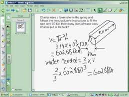 Calculate The Volume Of Water In A Cylinder By William Youtube
