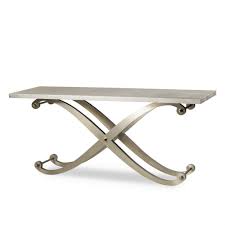 Elizabeth Console Table Shagreen Top Stainless Steel Legs Metal Console Table Marble Console Table Contemporary Console Table