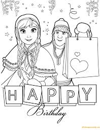 You can now print this beautiful elsa and lizard bruni frozen 2 coloring page or color online for free. Kristoff Happy Birthday Anna Coloring Pages Cartoons Coloring Pages Coloring Pages For Kids And Adults