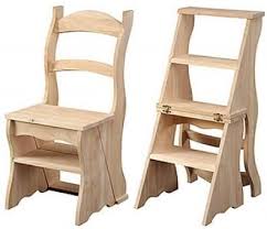 Tiny House Furniture 1 Chair Ladder Tiny House Furniture Ladder Chair Unfinished Furniture