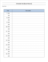 Maybe you would like to learn more about one of these? Kostenloses Daily Event Schedule Template