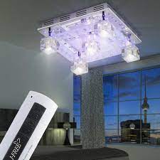 As the 4 cables holding the lamp are very thin, the lamp seems to almost float in midair. Leuchtendirekt Atria 50377 17 Led Deckenlampe Decken Leuchte Wohnzimmer Lampe Gs Gunstig Kaufen Ebay