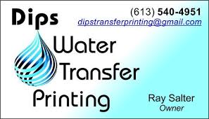 New Business Card For Dips Water Transfer Printing Water Transfer Printing Transfer Print Water Transfer