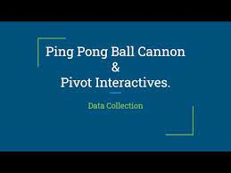 They are also able to endure strong hits and have a perfect bounce to them. Ppbc Data Collection Pivot Interactives Youtube