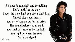 We found a total of 74 words by unscrambling the letters in thriller. Thriller Michael Jackson Lyrics Youtube