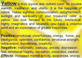 Meaning Of Colour Yellow It Means Happiness And Optimism It Is The Color Of Sun Shining Or Color Meanings Color Psychology Yellow Meaning