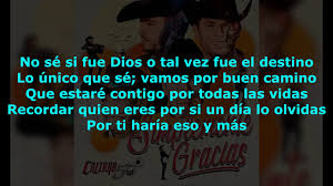 Song calibre 50 música de calibre 50. Calibre 50 Simplemente Gracias Letra Youtube