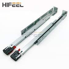 Face Frame Cabinet Concealed Soft Closing Drawer Slides With Front Locking Device Metal Back Brack Soft Close Drawer Slides Drawer Slides Face Frame Cabinets