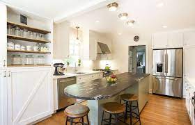 Place the fixture over an outdoor dining or seating area to get the most out of it. Amazing Semi Flush Kitchen Island Lighting Lighting Ideas Kitchen With Kitchen Flush Mount Lighting Pre Kitchen Island Lighting Kitchen Colors Bungalow Kitchen