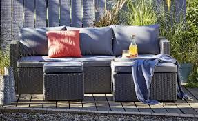 Buy Argos Home Rattan Effect Reversible Mini Corner Sofa Garden Chairs And Rattan Garden Furniture Sets Rattan Effect Garden Furniture Garden Furniture Sets