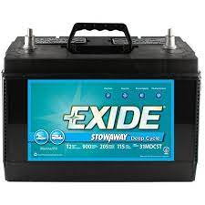 Exide stowaway deep cycle battery 24mdcst. Exide Stowaway Marine Rv Deep Cycle Battery