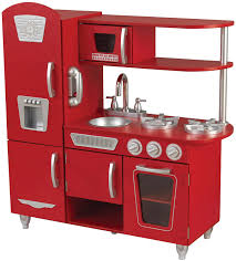 kidkraft vintage play kitchen red