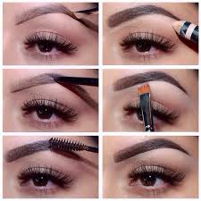 Step 5 / carefully trim along the top of the brow if needed and use the brush to fill in any light/bald spots of the brow. Pin On Make Up