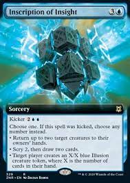 Insight definition, an instance of apprehending the true nature of a thing, especially through intuitive understanding: Inscription Of Insight All Ver Mtg Cards Cardmarket