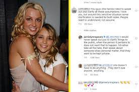 She later addressed the situation again in response to another commenter, who said the spears family should speak up to clarify all these assumptions about britney's health. Jamie Lynn Spears Calls Britney Strong Badass And Unstoppable Amid Freebritney Movement