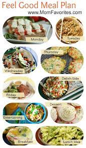Feel Good Meal Plan Mom Favorites Good Food Meal Planning Meals