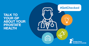 To highlight prostate cancer awareness month. Get Checked Pcfa
