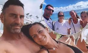 Ben Cohen's ex-wife Abby gives an insight into 'much needed holiday' with  her twin daughters and new partner Dave after receiving all clear from  bowel cancer