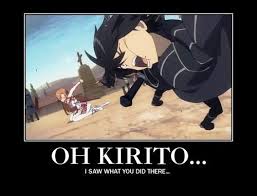 Image Via We Heart It Https Weheartit Com Entry 135529499 Via 14892667 Anime Funny Meme Sao Kirito Asu Sword Art Online Meme Sword Art Online Sword Art