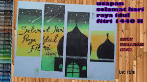 Contoh gambar lukisan bunga sederhana dan simple gambar lukisan bunga mawar. Cara Menggambar Pemandangan Malam Dan Masjid Menggunakan Crayon Tema Idu Dengan Gambar Cara Menggambar Gambar Pemandangan