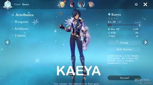 Genshin Impact Details About Kaeya Genshin Impact Official Community