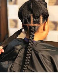 African american box braids hairstyles. Her Hair Looks So Clean And Healthy Do You Get Your Real Hair Done Before You Get Your B Big Box Braids Hairstyles Hair Styles African Braids Hairstyles