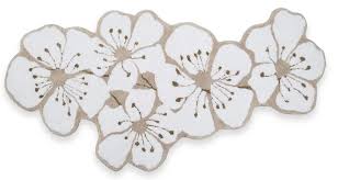 Oriental fruits and woods make this an exotic escape from everyday. Bath Mat Cherry Blossoms 80x150 Cm 95 Cotton Terry Long Fiber And 5