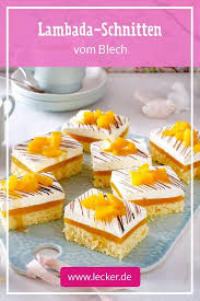 Lambada Schnitten Mit Pfirsich Rezept Lecker In 2020 Kuchen Mit Pfirsich Lecker Kuchen Und Torten Rezepte