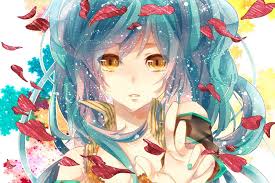 If that wasn't the color you wanted, i would try doing gray, mixing the color with red. Blue Hair Close Hatsune Miku Isagot Petals Tears Vocaloid Yellow Eyes Wallpaper 1500x1000 70315 Wallpaperup