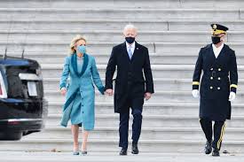 Jill biden and joe biden. Jill Biden S Inauguration Look Compared To Britney Spears Tweets Hollywood Life
