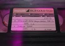 What could be on old cassette tapes labeled with animation ...