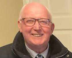 GEORGE PATRICK (PATSY) MOORE 6th January 2025 peacefully at his home, 2  Thiepval Court, Limavady, beloved husband of Marie, loving father of  Carmel, Sean, Declan, Jennifer, Stephen, Gemma, Brian, Patrick and Eoghan,