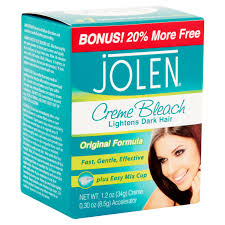 Reduced need to wax or shave. Jolen Creme Bleach Dark Hair Lightener Original 1 2 Oz Jar Walmart Com Walmart Com